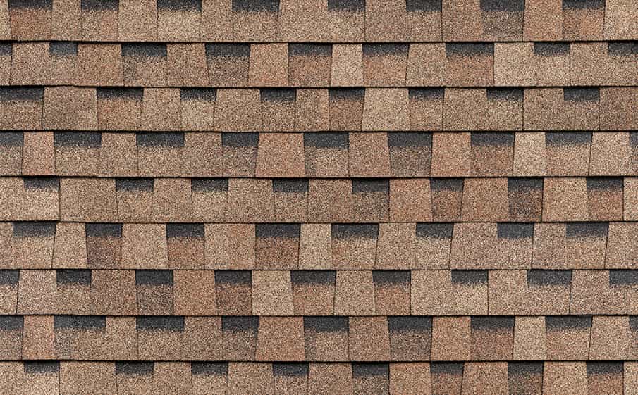 Гибкая многослойная черепица ТЕХНОНИКОЛЬ SHINGLAS Ранчо драконий зуб, Бронзовый