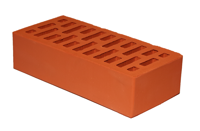 Кирпич ККИ КЗ Облицовочный 1NF М-150 Красный