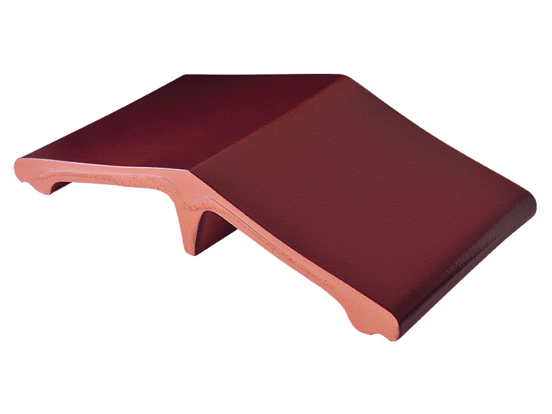 Добор для колпака на забор King Klinker 16 Вишневый сад, 445x250x90 мм